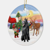 Traktatie voor een Belgische herder Keramisch Ornament (Links)