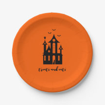 Trakteert en eet Halloween spookhuis Sinaasappel