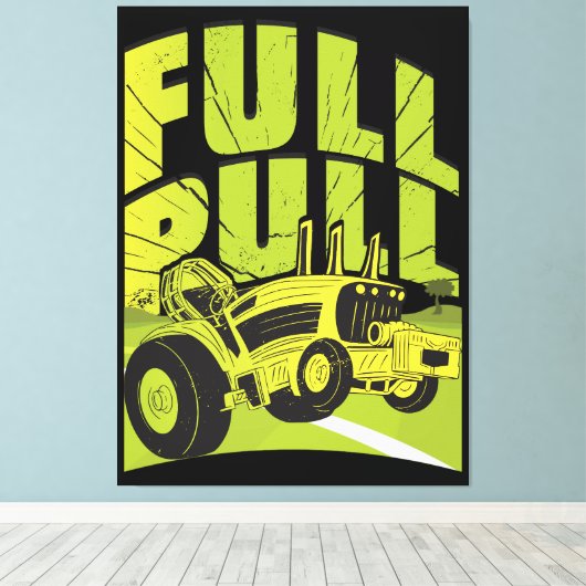 Traktor Pulling Canvas Afdruk (Insitu (Houten vloer))