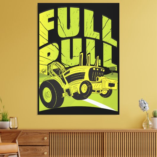 Traktor Pulling Canvas Afdruk (Insitu (Woonkamer))