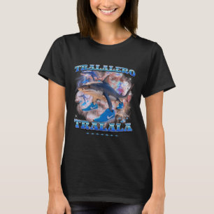 Tralalero Trala Italiaanse Hersenrot Meme Haai met T-shirt