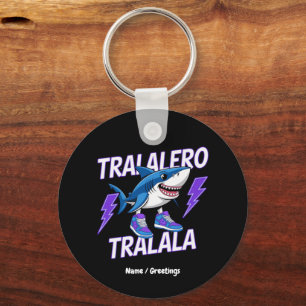 Tralalero Tralala Bootleg Funny Shark Meme Graphic Sleutelhanger