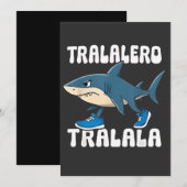 Tralalero Tralala Funny Shark Meme Kaart (Voorkant / Achterkant)
