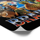 Tralalero Tralala Grappig Italiaans Brainrot Meme Poster (Hoek)