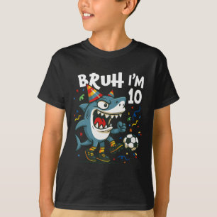 Tralalero Tralala Italiaanse Brainrot Voetbal 10e T-shirt