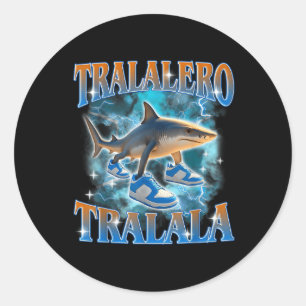 Tralalero Tralala Shark Meme Bootle Ronde Sticker