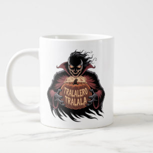 Tralalero Tralala Vampire Pompoen Halloween Extra Grote Beker