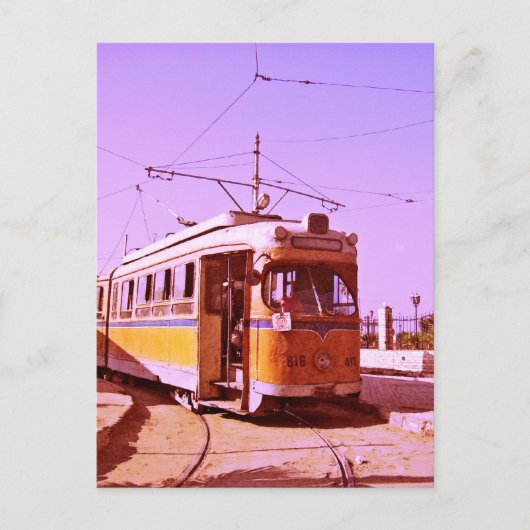 tram briefkaart (Voorkant)