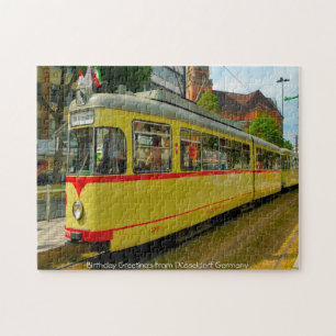 Tram Düsseldorf Allemagne. Jigsaw Puzzle