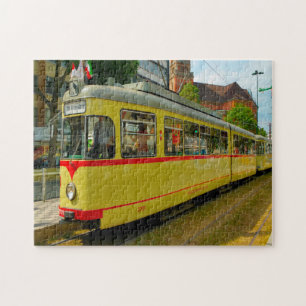 Tram Düsseldorf Duitsland. Legpuzzel