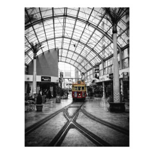 Tram in ChristChurch NZ Foto Afdruk