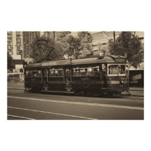 tram Melbourne Foto Afdruk