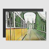Tram - on bridge - Budapest Magnetic Card (Voorkant / Achterkant)