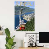 Tram over Juneau, Alaska Poster (Thuiskantoor)