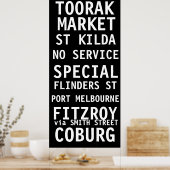 TRAM SCROLL MELBOURNE POSTER (Keuken)