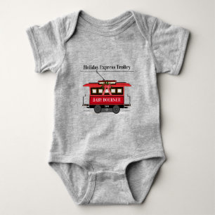 Tram Trolley Streetcar van de familie Groetings va Romper
