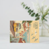  tram van Lissabon Briefkaart (Staand voorkant)