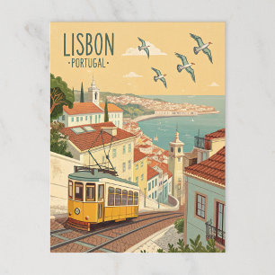 tram van Lissabon Briefkaart