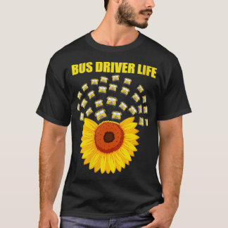 Trambus-chauffeur levensredder voor schoolbusstati t-shirt
