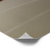 Tramhalte op herfstdag poster (Hoek)