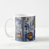 trammug in Lissabon azulejos Koffiemok (Links)