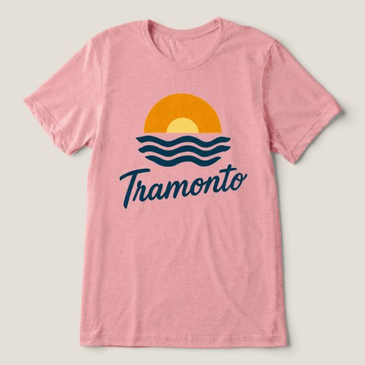 Tramonto Tri-Blend Shirt (Design voorkant)