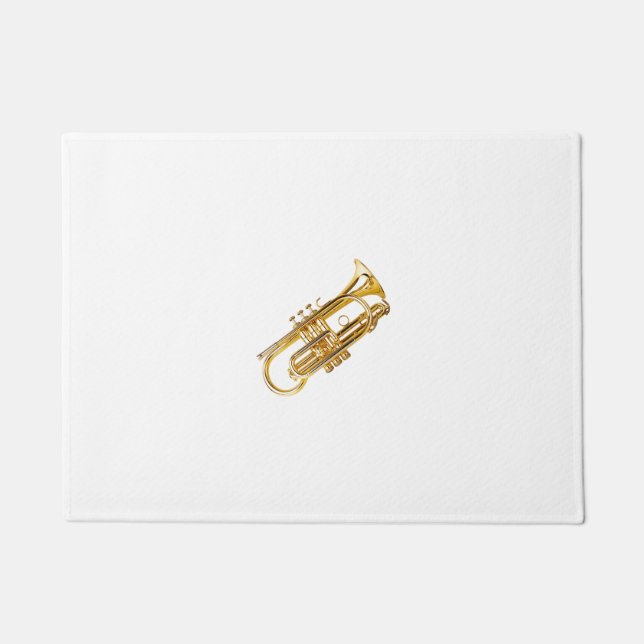 ***TRAMPET PLAYER *** DOORMAT DEURMAT (Voorkant)