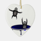 trampolijdende slokdommen keramisch ornament (Rechts)