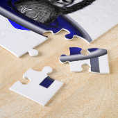 trampolijdende slokdommen legpuzzel (Zijkant)