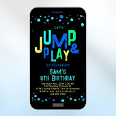 Trampoline Anniversaire Invitation Jump Play Party