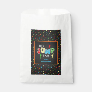Trampoline Birthday Favor Bag - Boy Bedankzakje