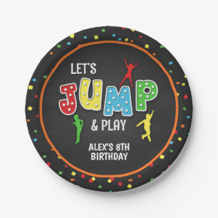 Trampoline Birthday Party Bord - Boy