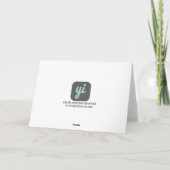 Trampoline bleu et orange Carte de remerciements (Dos)