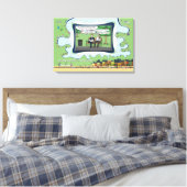 Trampoline | Father’s Day 24x16 Canvas Afdruk (Insitu (Slaapkamer))