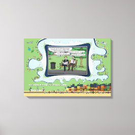 Trampoline | Father’s Day 24x16 Canvas Afdruk