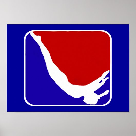 Trampoline gymnast poster (Voorkant)