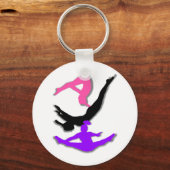 Trampoline gymnast sleutelhanger (Voorkant)
