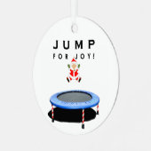 Trampoline Gymnastics Holiday Gift Metalen Ornament (Voorkant links)