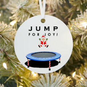 Trampoline Gymnastics Holiday Gift Metalen Ornament