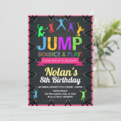 Trampoline Invitation Print Save The Date (Staand voorkant)