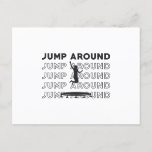 Trampoline Jump bij Gymnast Trampolining Gift Briefkaart