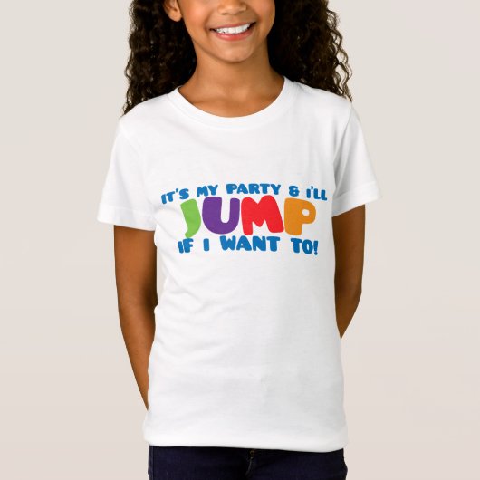 Trampoline Jump Birthday T-Shirt (Voorkant)