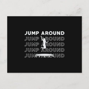 Trampoline Jump rond Gymnast Sport Trampolining Briefkaart