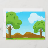 Trampoline Jumping Invitation Kaart (Achterkant)