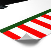 Trampoline Jumping Santa Claus Poster (Hoek)