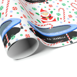 Trampoline Kerstcadeau Cadeaupapier