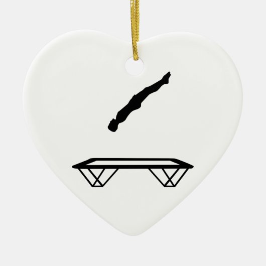 Trampoline-man Keramisch Ornament (Voorkant)