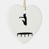 Trampoline meisje keramisch ornament (Rechts)