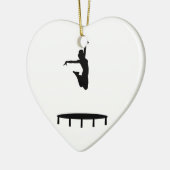 Trampoline meisje keramisch ornament (Links)