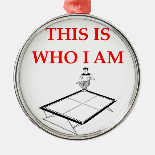 trampoline metalen ornament (Voorkant)